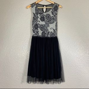 Anthropologie Weston Wear tulle/paisley dress M